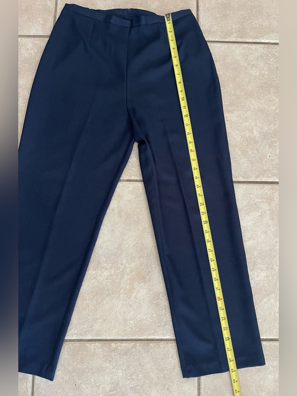 VTG Perceptions Lime Green, Navy, & White Three-Piece Pant Suit, Size 12P - Picture 14 of 16